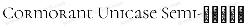 Cormorant Unicase Semi字体转换
